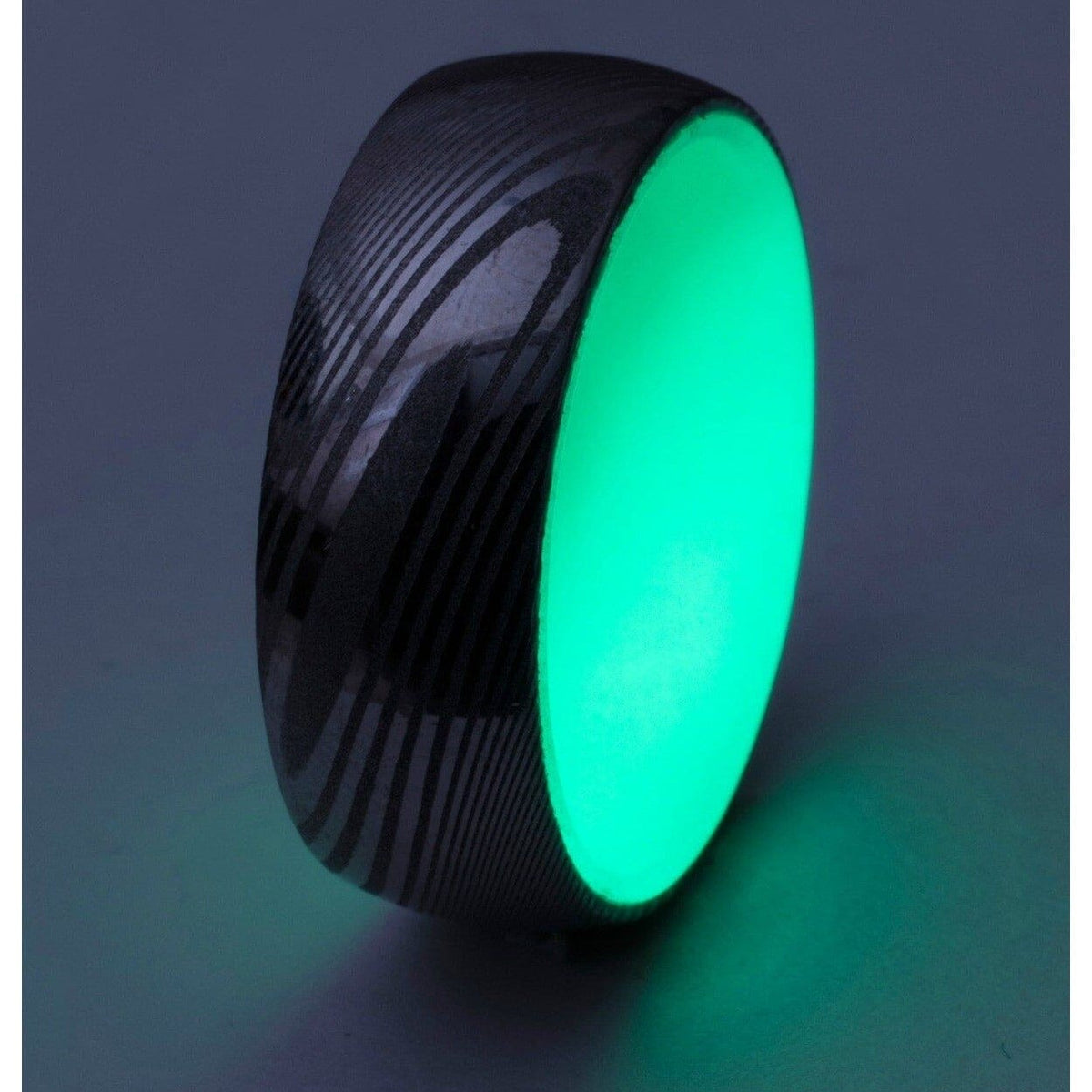 Size 10.5 Damascus Steel Lume Ring