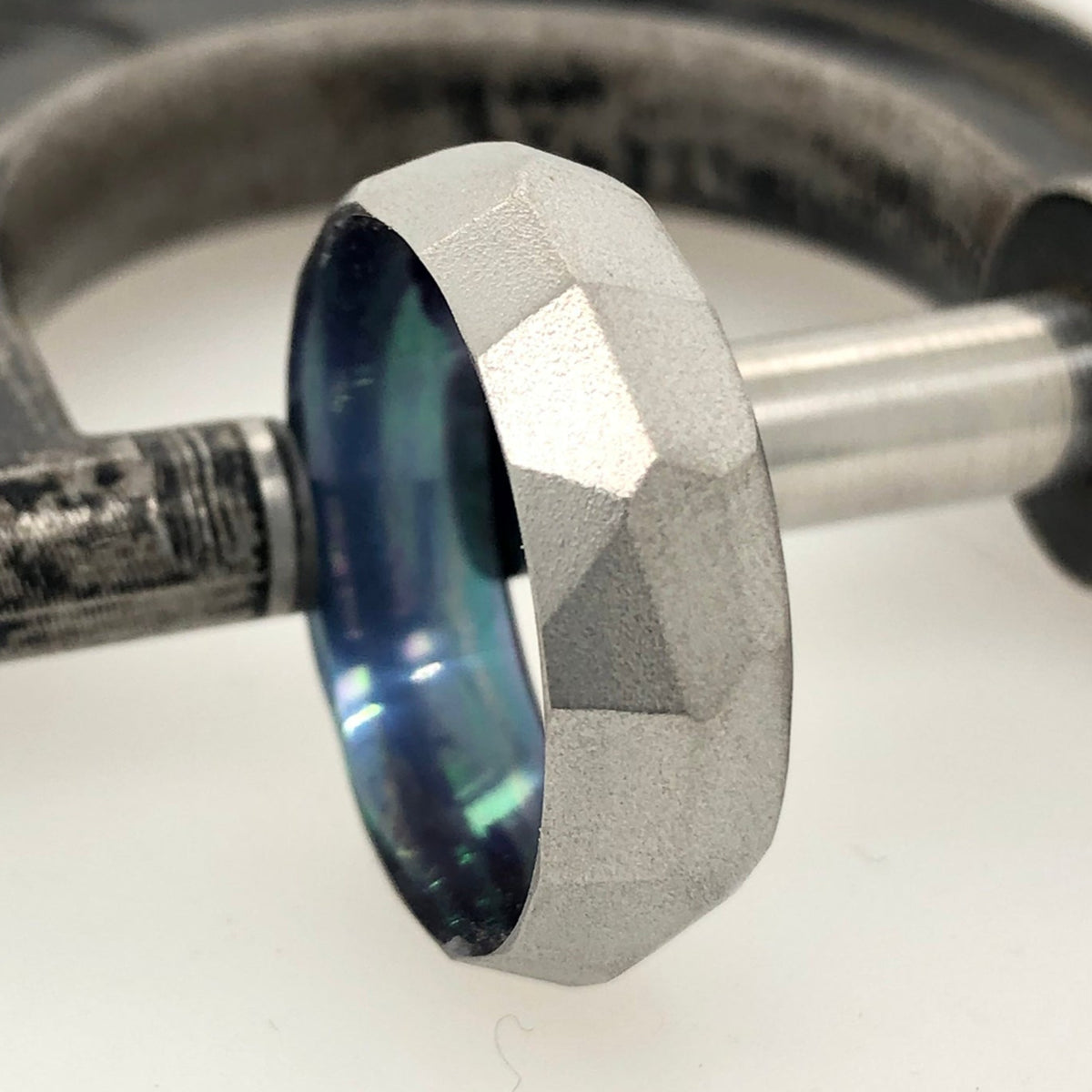 Faceted Titanium Ring
